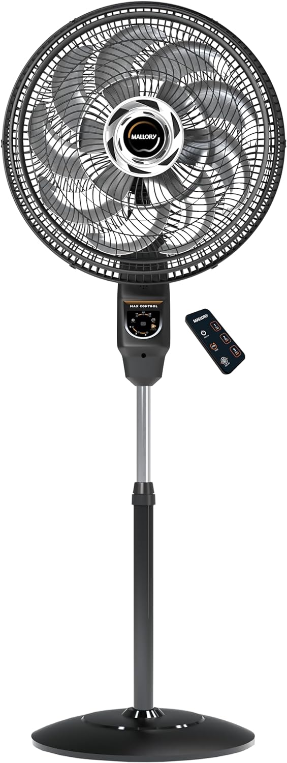 Ventilador de Coluna Mallory Max Control Com Controle Remoto 140W, Silencioso, Com Hélice de15 pás, Grade Especial em Sistema TS, Máxima Vazão e Mínimo Ruído - Miniatura 4