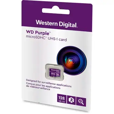Kit 3 Unidades Cartão De Memória WD Purple Micro SD 128GB - Miniatura 3