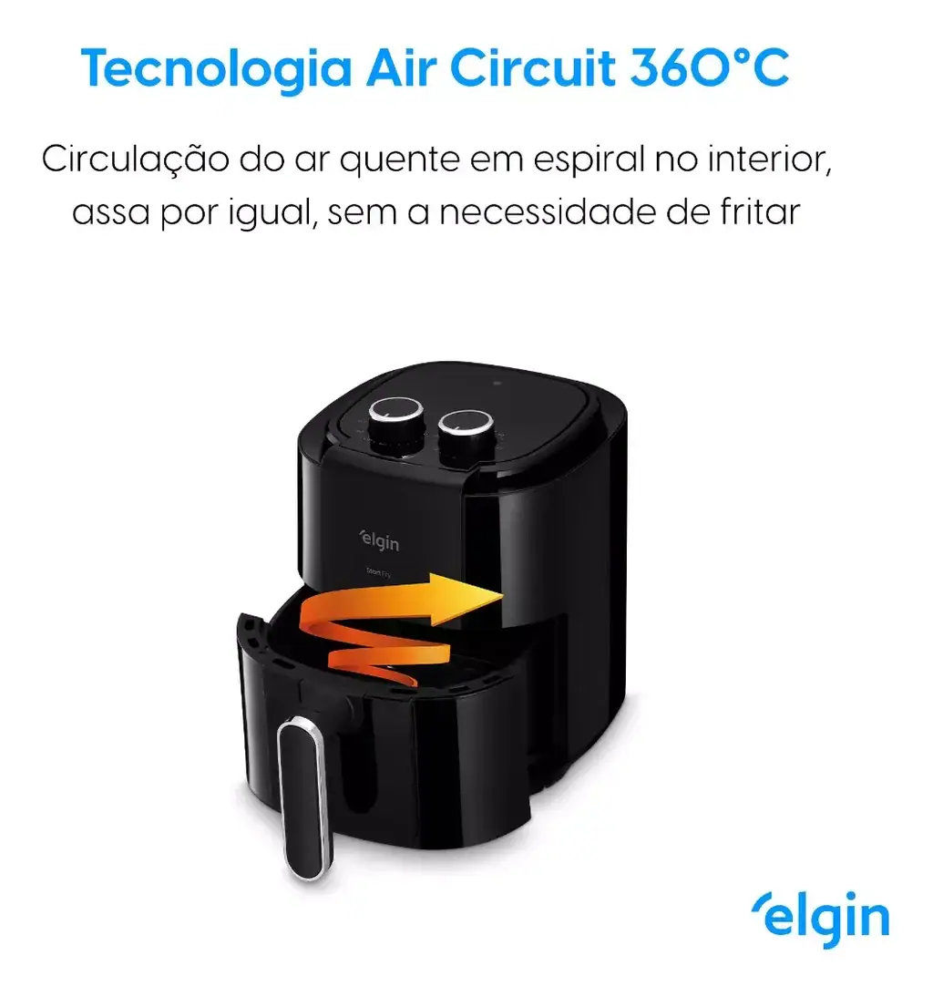 Fritadeira Air Fryer Elétrica Start Fry 3,5l 110v - Miniatura 8