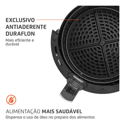 Fritadeira Sem Óleo Air Fryer 3,5l Preto 1500w Af-31 Mondial 127V - Miniatura 2