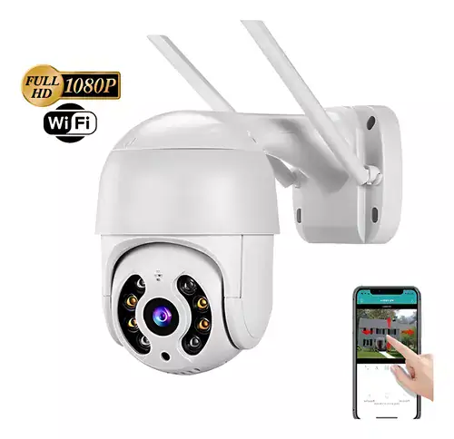 Câmera de Segurança Inteligente 360° Wi-Fi Externa 2k Tuym Full HD Jortan - Miniatura 9