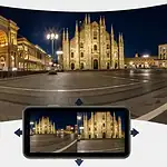 Câmera Inteligente P11 Wi-Fi 4K | Dupla Lente PTZ + Fixa | Giro 360° | Visão Noturna Colorida | Áudio Bidirecional | Detecção Humana & Luz Alerta – Compatible com Alexa e Google Home - Miniatura 5