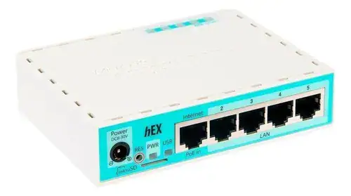 Roteador MikroTik Hex RB750Gr3 Branco Firewall Sistema RouterOS - Miniatura 8