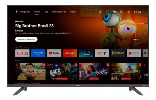 Smart Tv 43 Philco Android Tv Full Hd Borda Infinita P43eaa - Miniatura 4