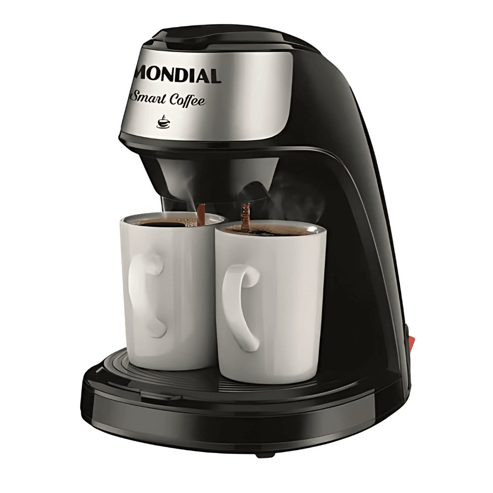 Cafeteira Elétrica Mondial 2 Xícaras Smart Coffee C-42-2x-Bi 500w Preta 127v - Miniatura 1