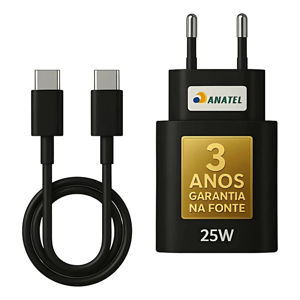 Carregador Super Rápido 25w Para Samsung Galaxy S25 S24 S23 S22 S21 S20 Fe Plus Ultra – Super Fast Cabo Blindado Tipo Usb C