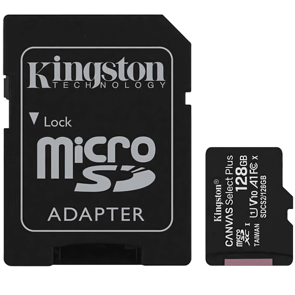 Cartão de memória Kingston microSD de 128GB Canvas Select Plus - Miniatura 1