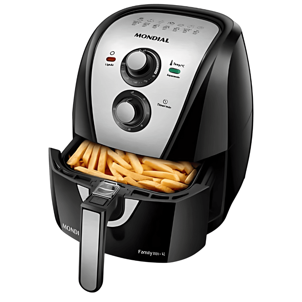 Fritadeira Sem Óleo Air Fryer 4l Afn-40-bi Mondial Preto/Inox 1500w - Miniatura 1