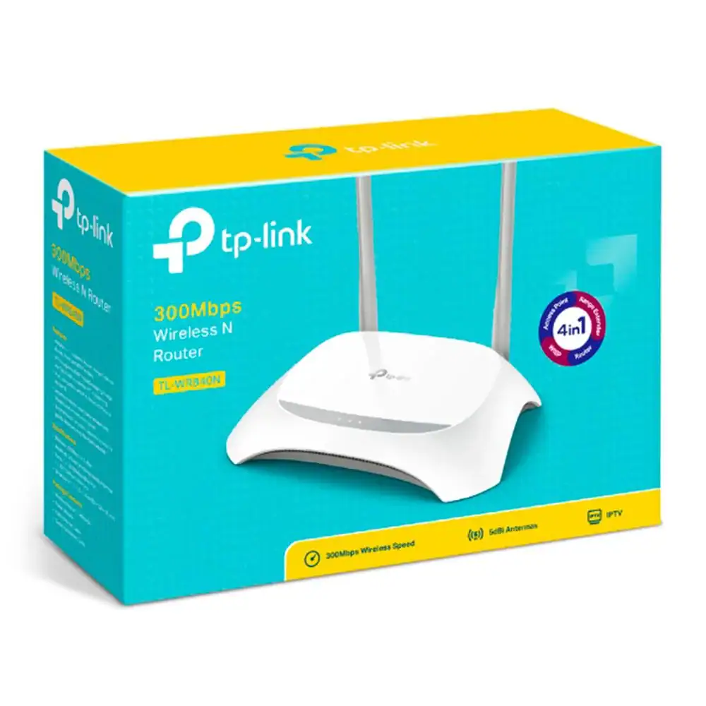 Roteador Wi-Fi Tp-link Tl-wr840n Wireless N 300mbps 2 Antenas Branco - Miniatura 5