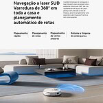 Xiaomi S20+ Plus Robô Aspirador Bivolt Branco 110V/220V - Miniatura 3